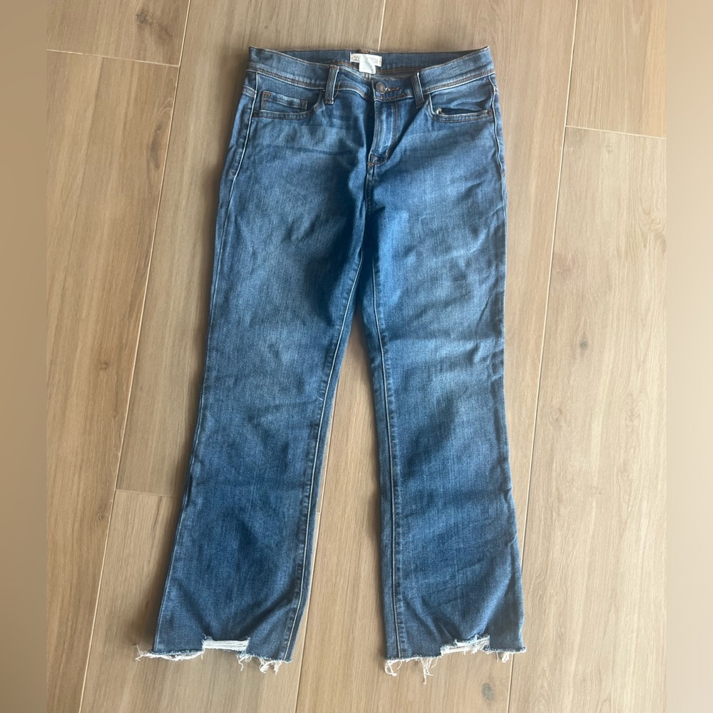 NEW Sky and Sparrow Cropped Flare Jean 9